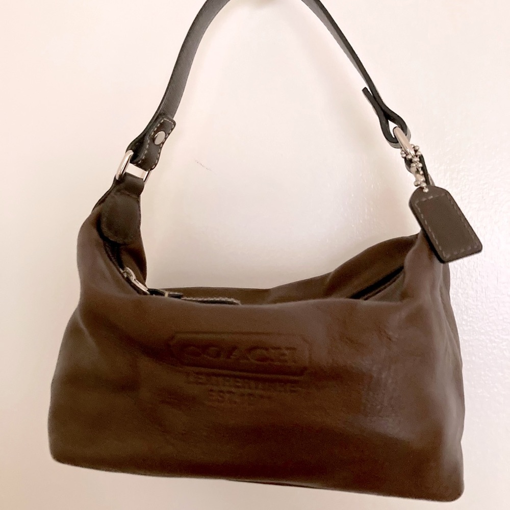 Coach Mini Bag, Brown Leather
